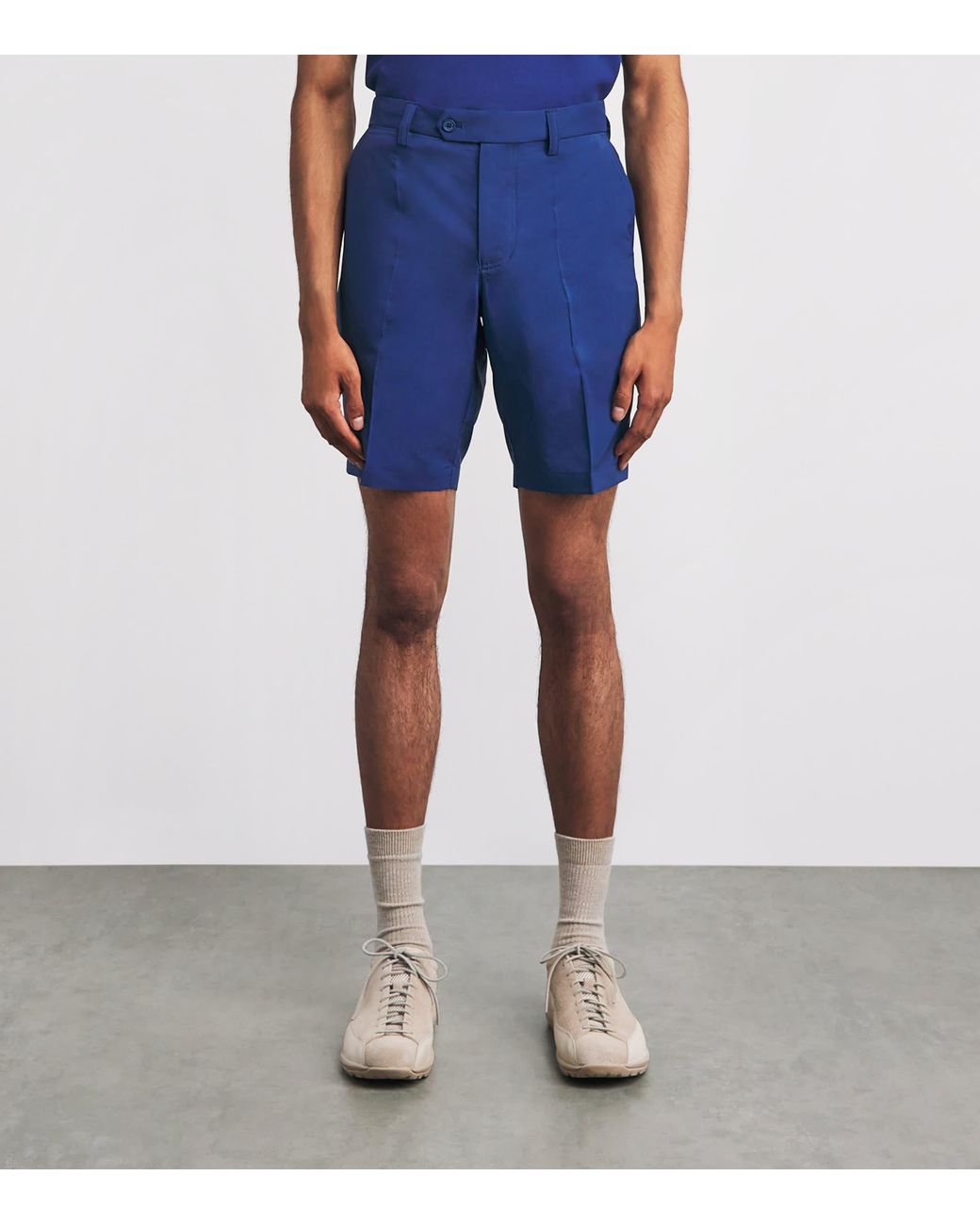 J.Lindeberg Blue Mitch Straight Shorts for men