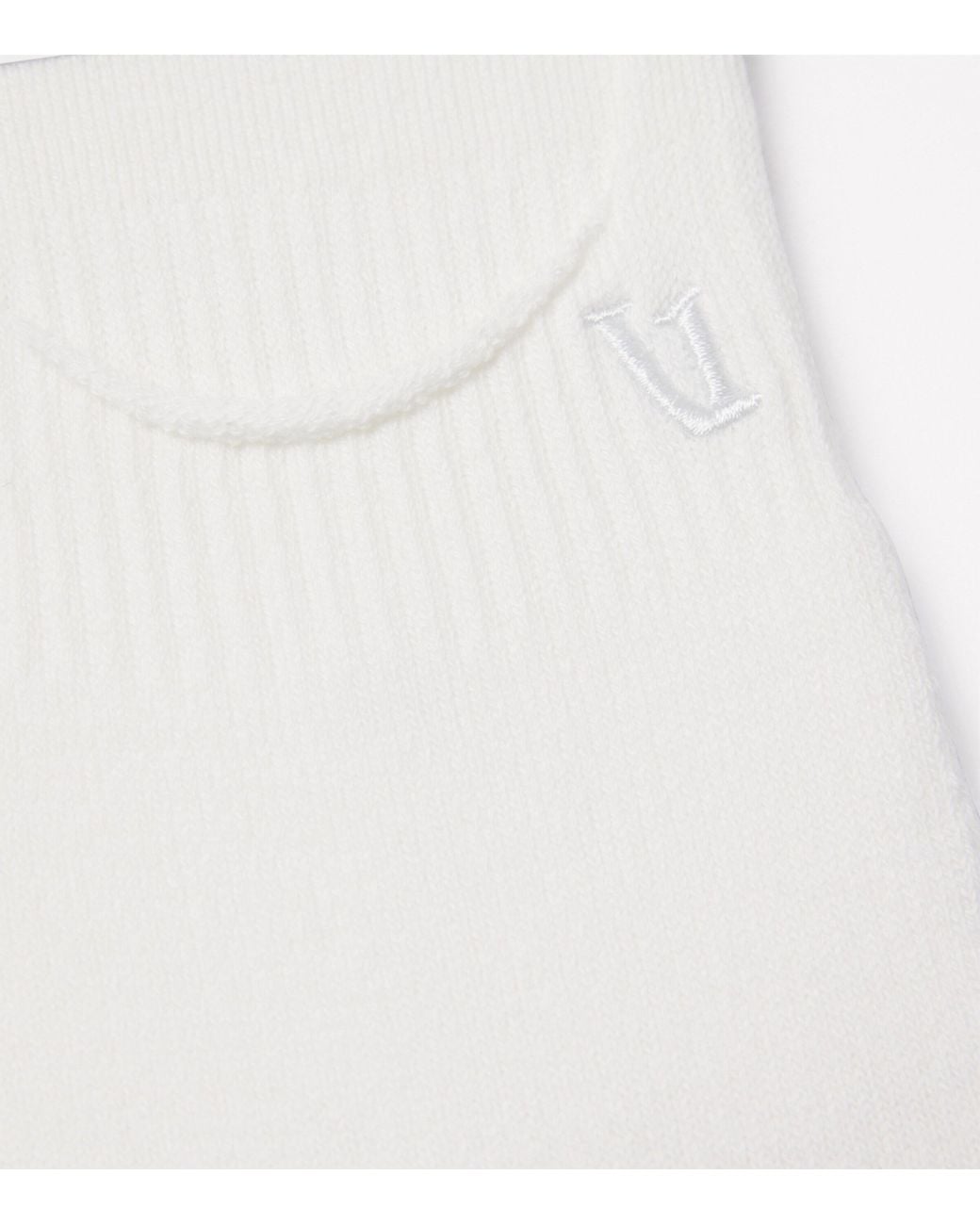 vuori White No Show Performance Socks for men
