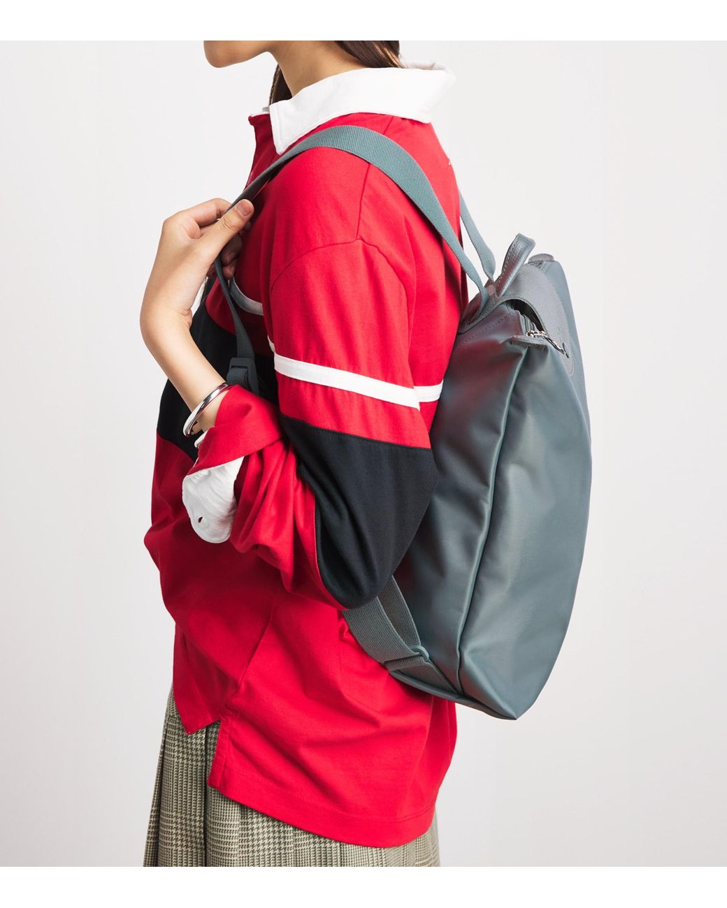 Longchamp Green Medium Le Pliage One Backpack