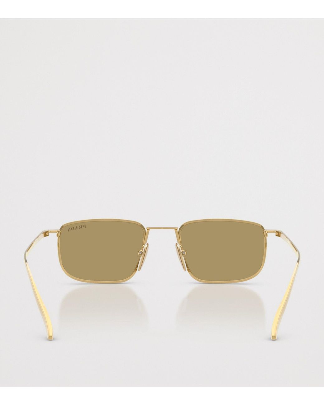 Prada Metallic Metal Pillow Sunglasses for men