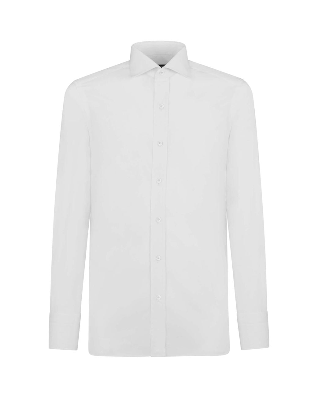 Tom Ford White Cotton Poplin Slim-Fit Shirt for men