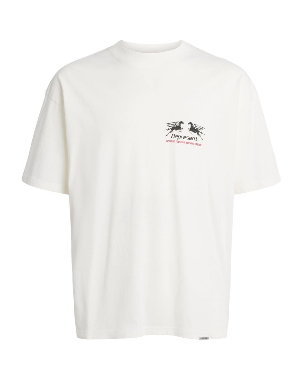 Represent White Cotton 24 Hour Service T-Shirt for men