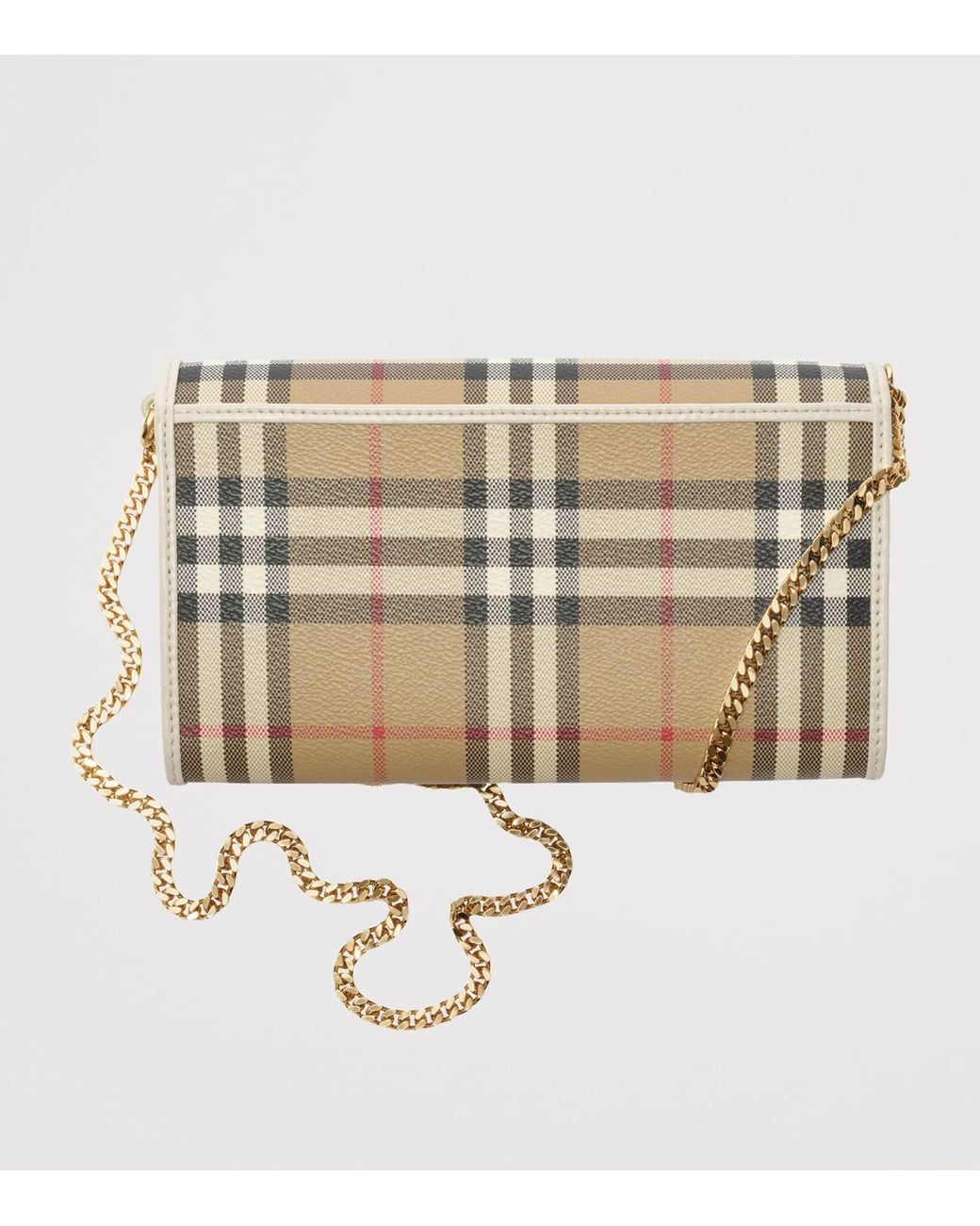 Burberry Natural Check Chain Wallet