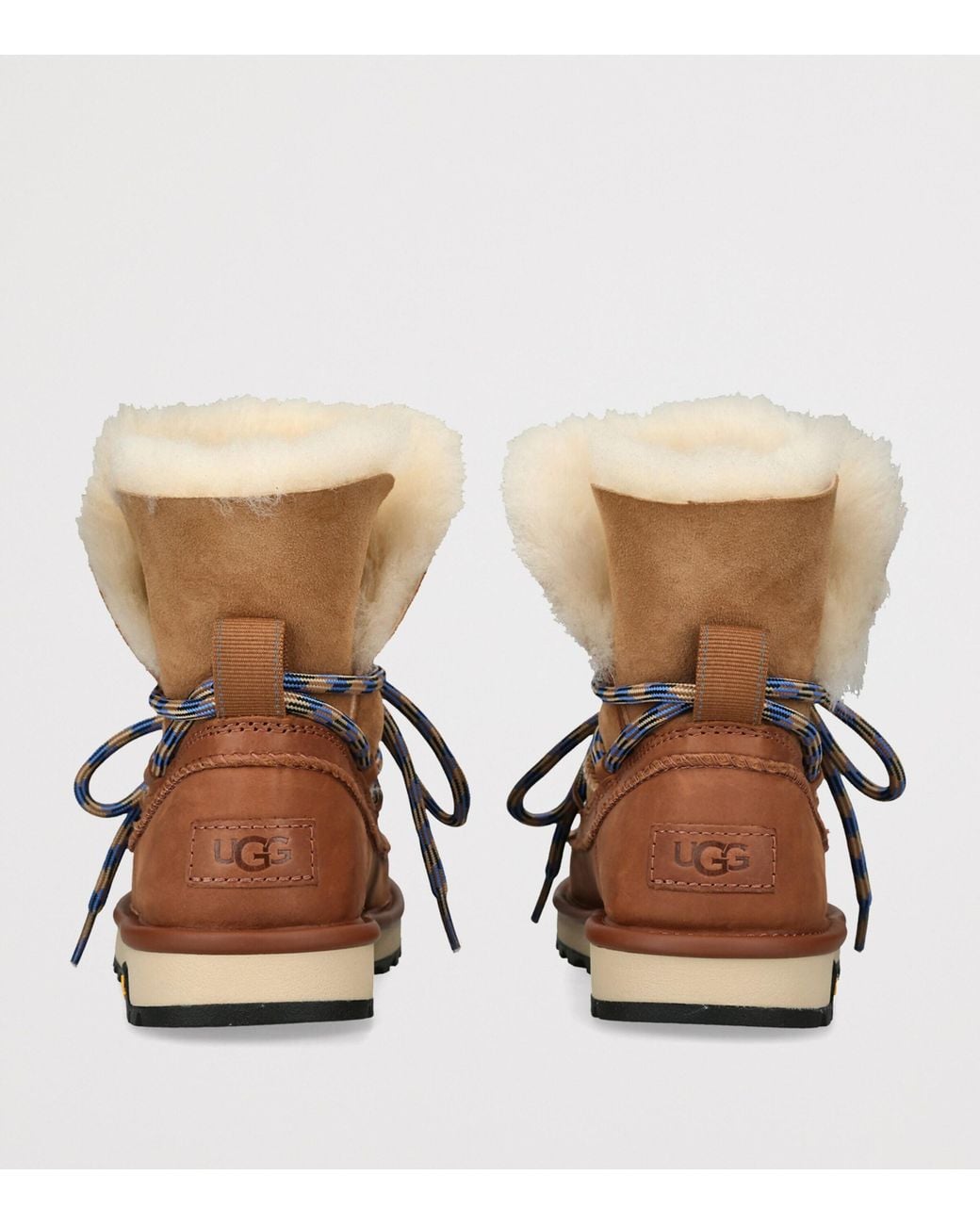 Ugg Brown Sheepskin Classic Tread Boots