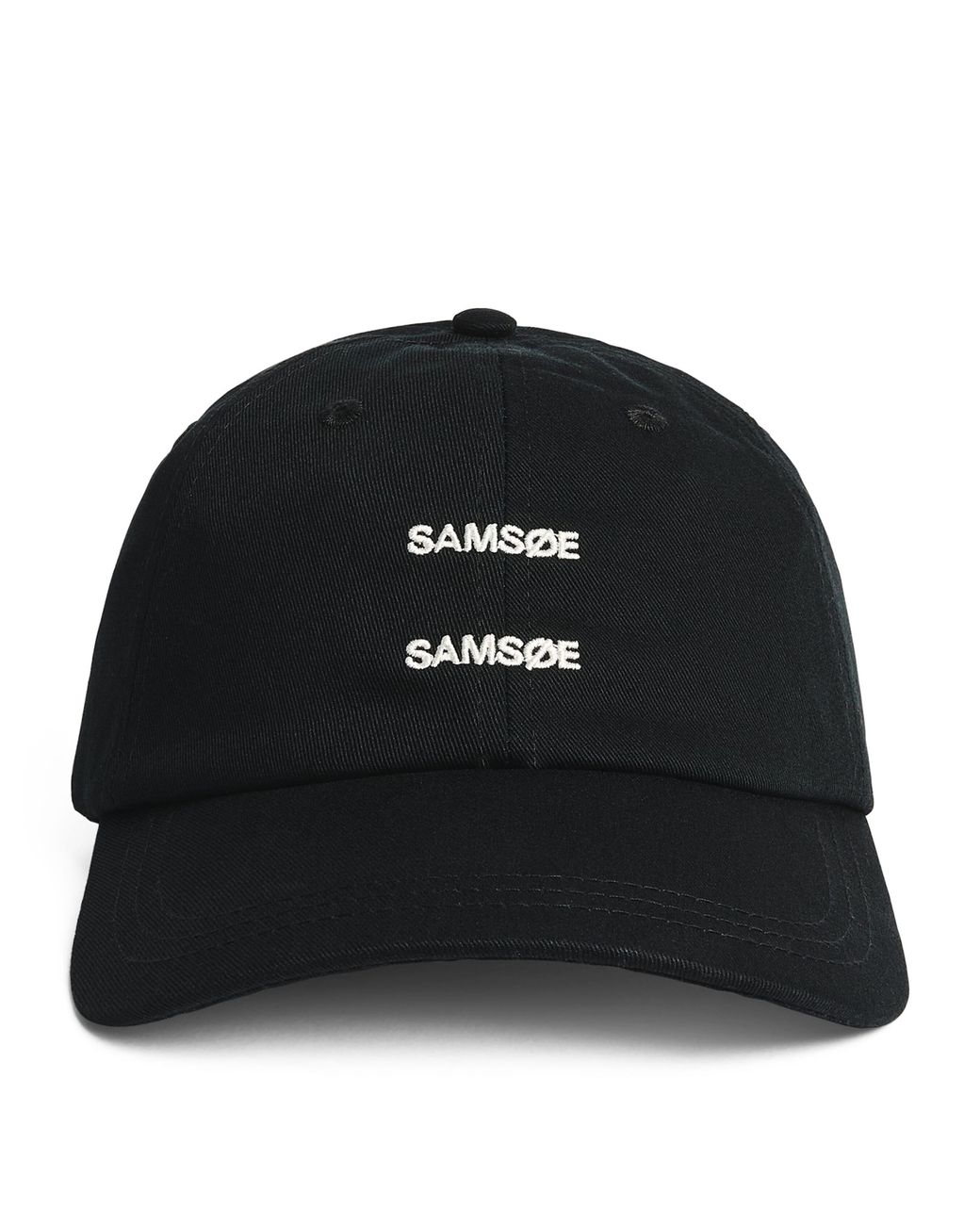 Samsøe & Samsøe Black Organic Cotton Saaddie Cap for men