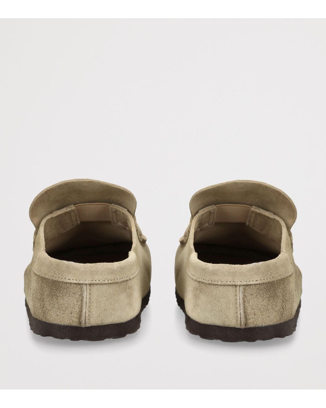 Birkenstock Brown Suede Naples Wrapped Clogs