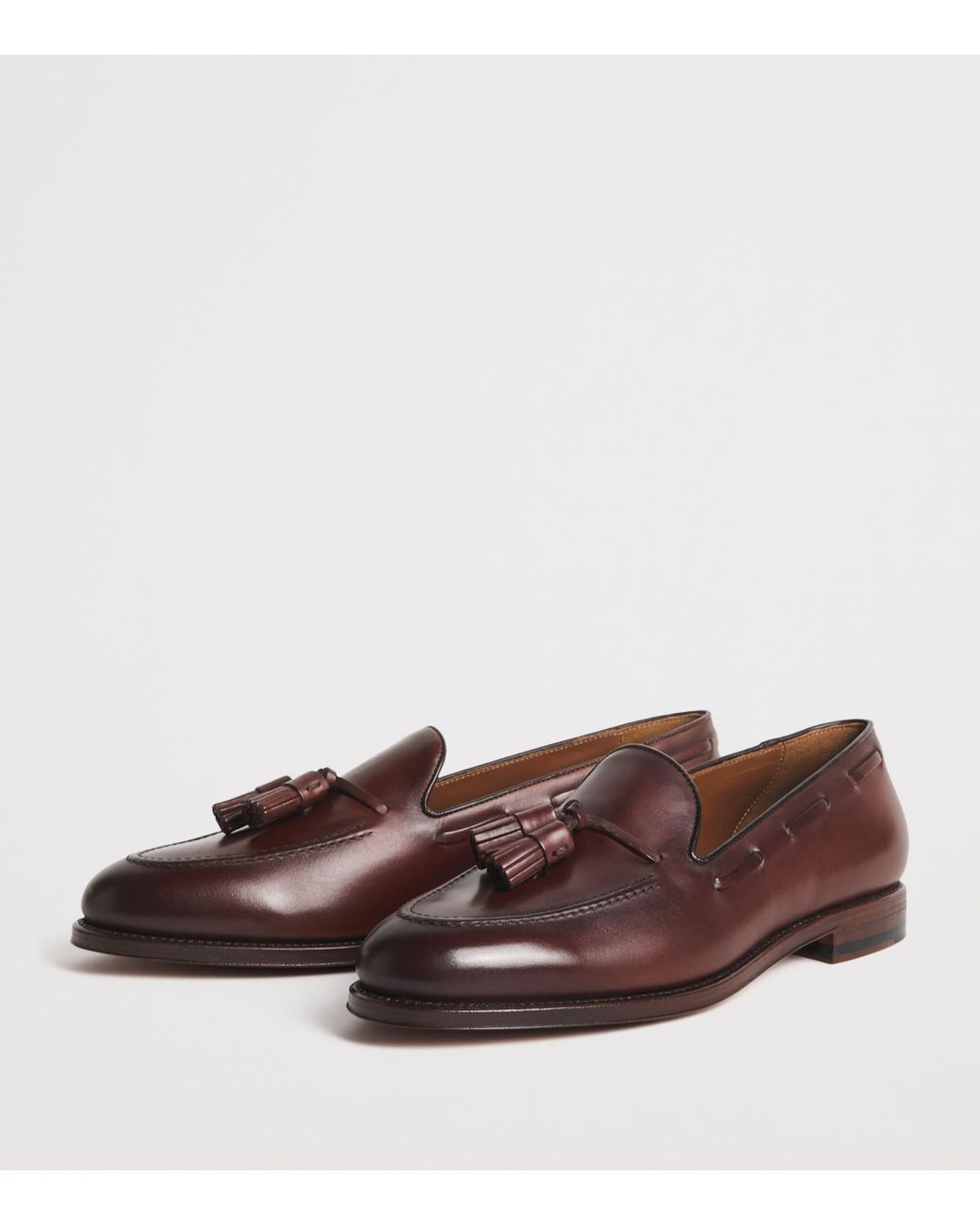 Polo Ralph Lauren Brown Leather Tasselled Maestra Loafers