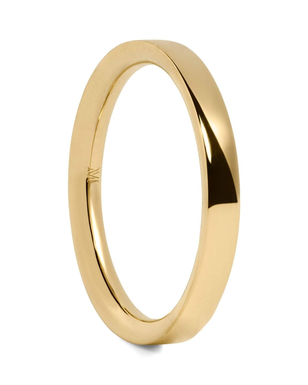 Monica Vinader Metallic Vermeil Essential Stacking Ring