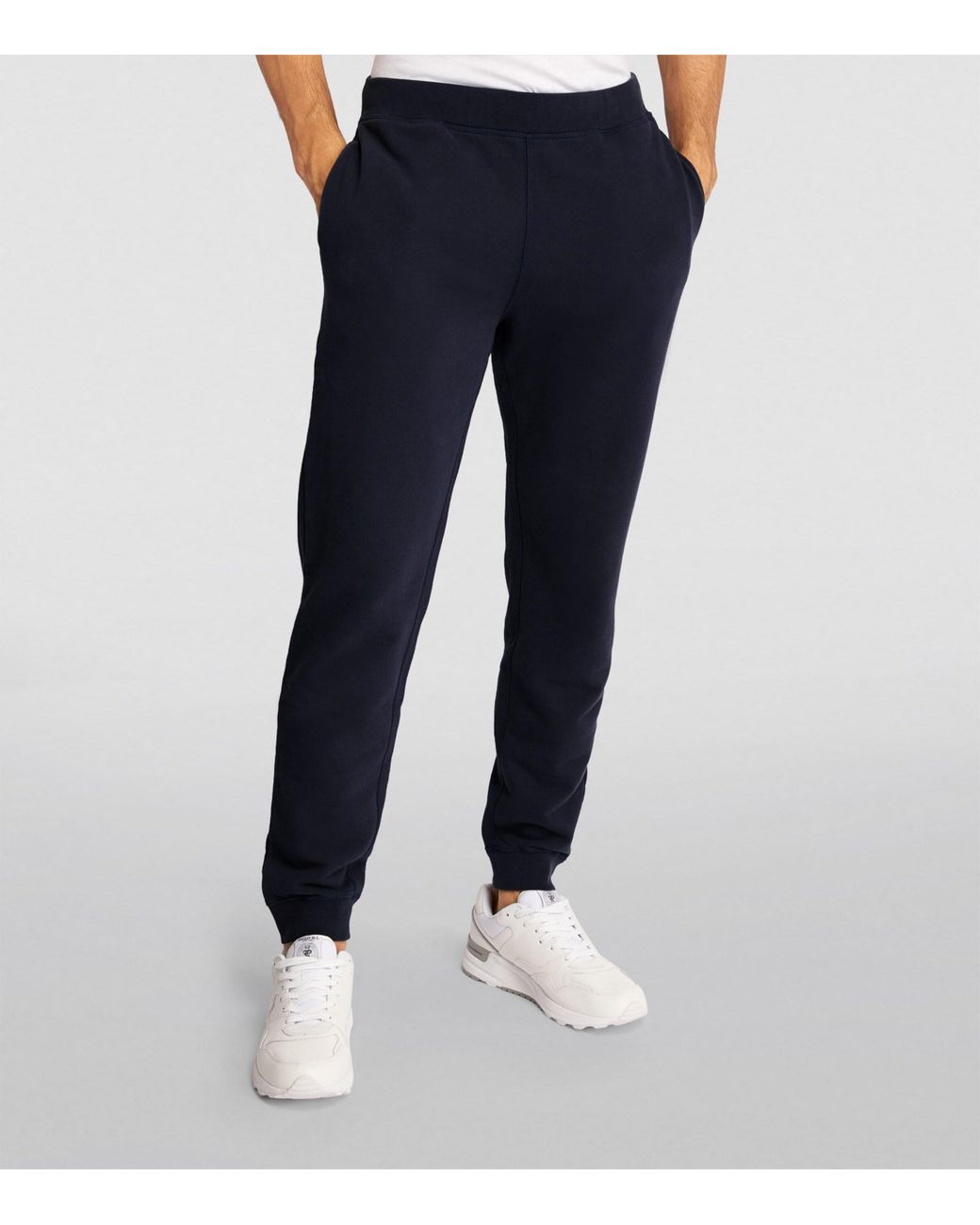 Sunspel Blue Loopback Sweatpants for men