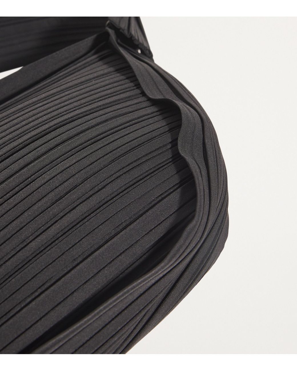 Pleats Please Issey Miyake Small Pleated Half Moon Shoulder Bag in
