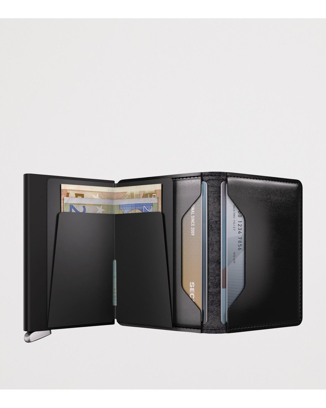 Secrid Gray Leather Slimwallet for men