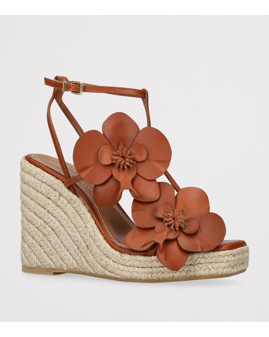 Zimmermann Brown Leather Orchid Wedges 110
