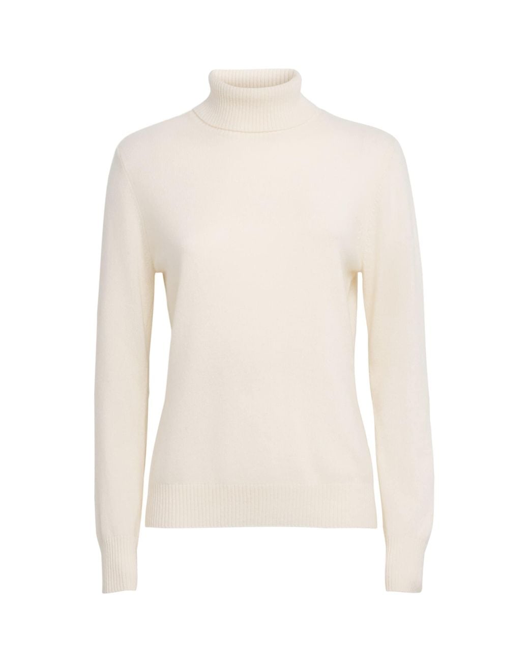 Falke White Cashmere Rollneck Sweater