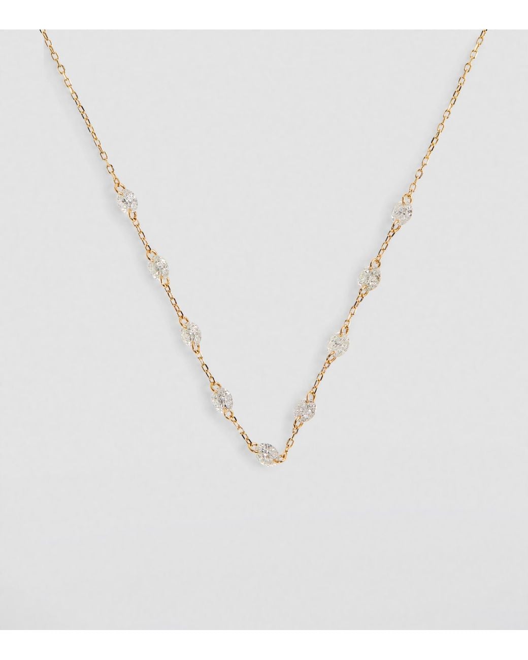 PERSÉE White And Diamond 9-Stone Danaé Necklace