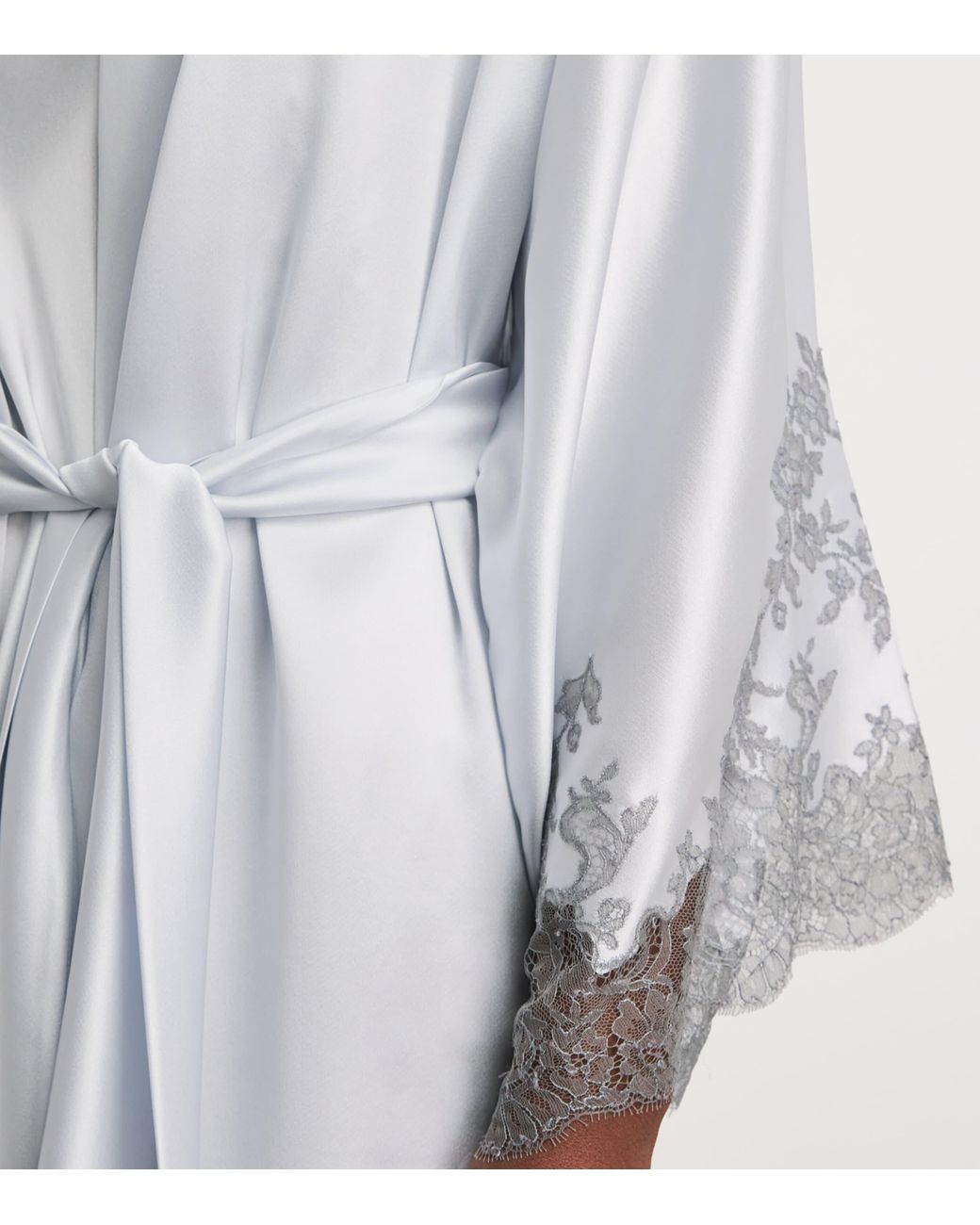 Carine Gilson Blue Short Silk Cérès Robe