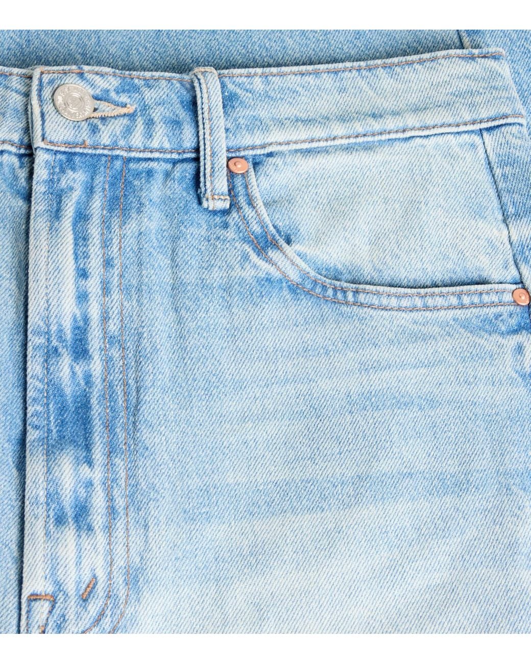Mother Blue The Half-Pipe Wide-Leg Jeans