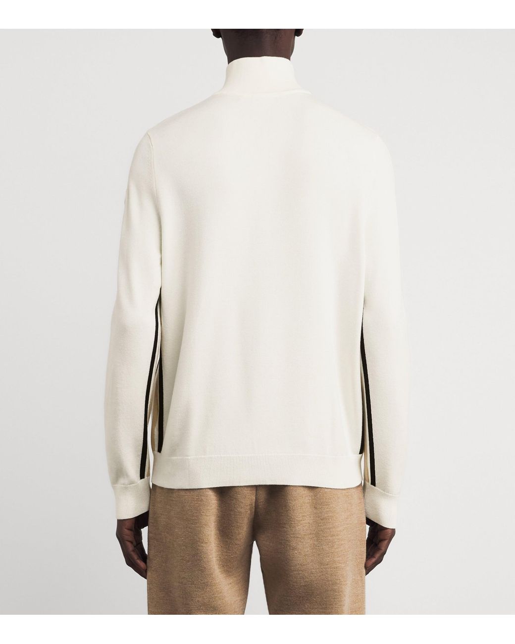 Fusalp White Half-Zip Natom Sweater for men