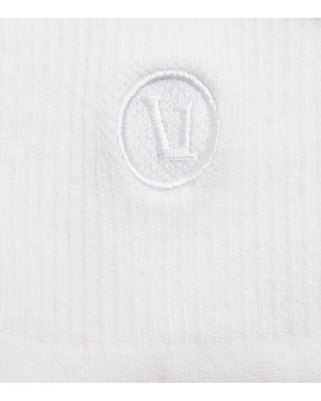 vuori White Half Crew Performance Socks for men