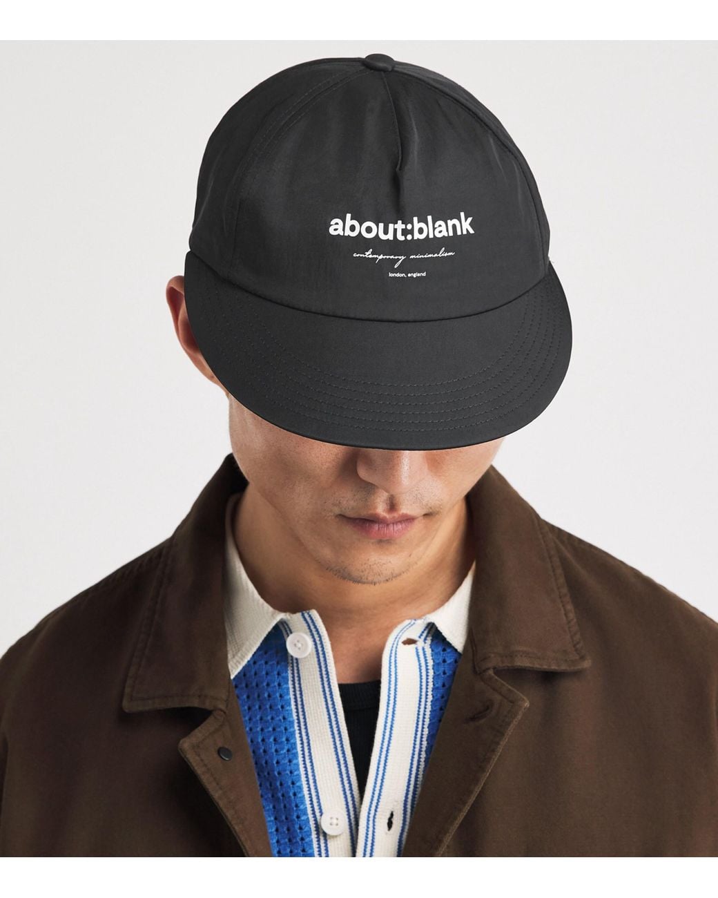 About Blank Black Logo Cap for men