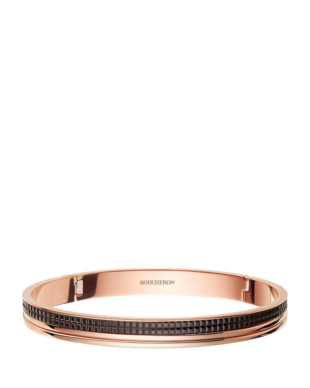 Boucheron Brown And Rose Quatre Classique Bangle