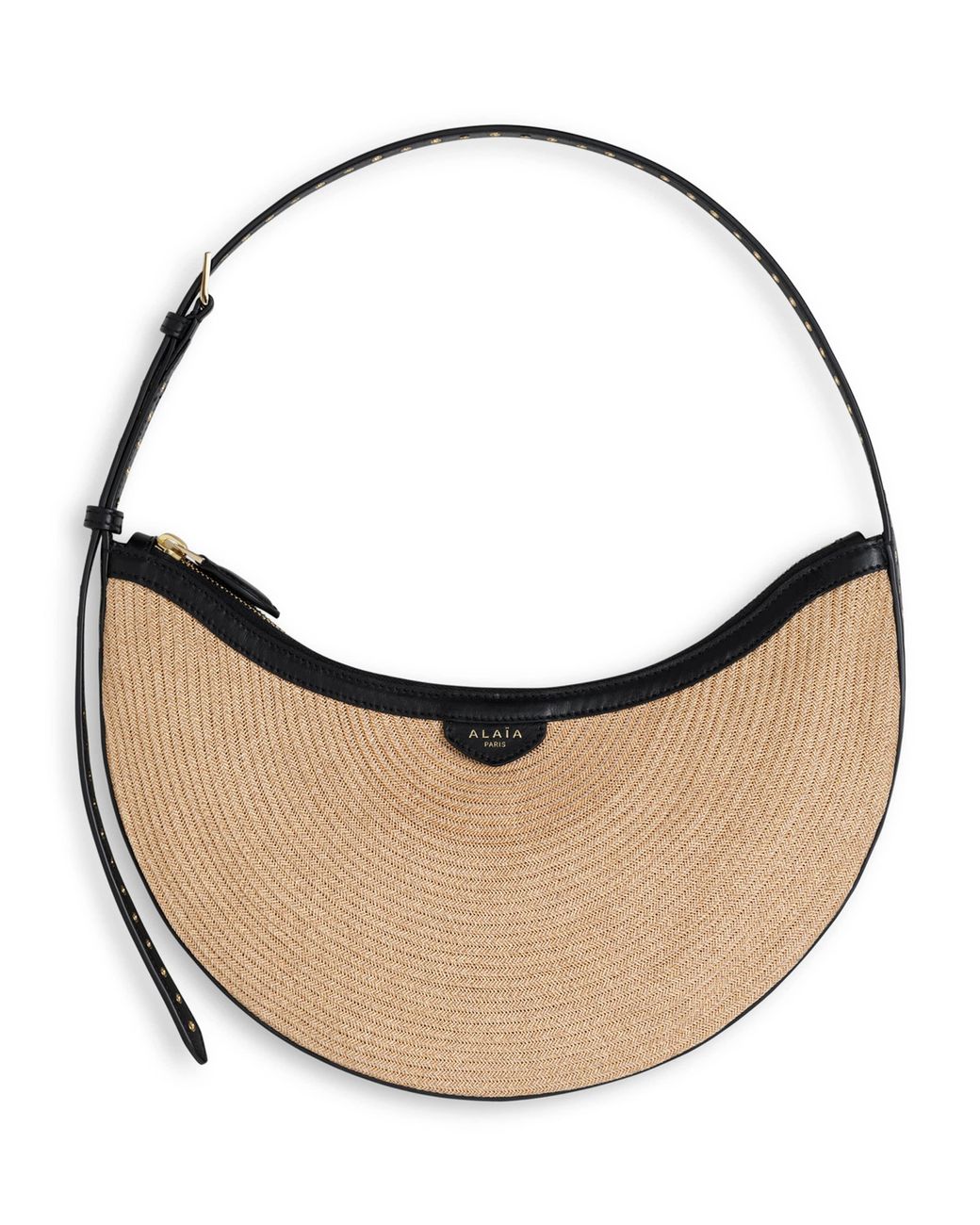 Alaïa Natural Small One Piece Demi Lune Shoulder Bag