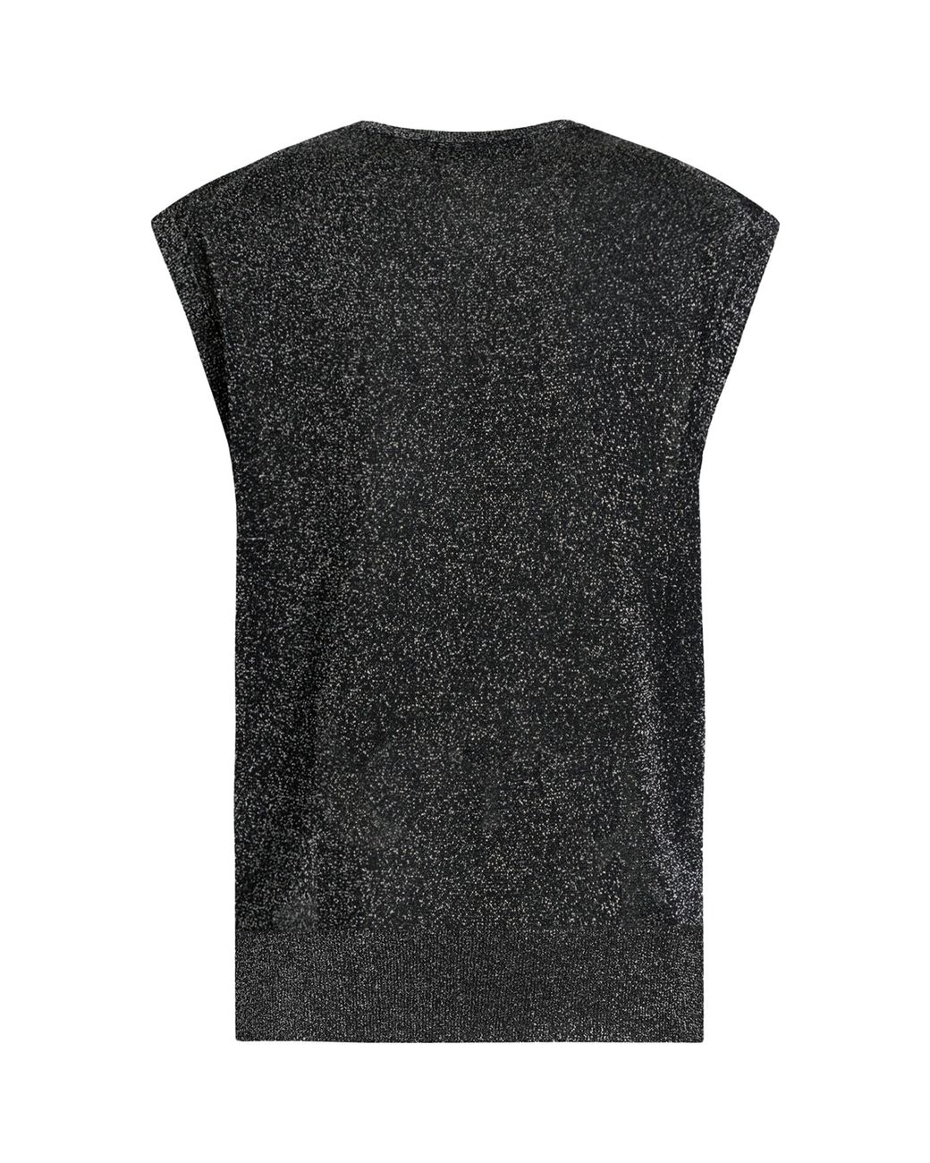 Dolce & Gabbana Black Metallic-Trim Tank Top