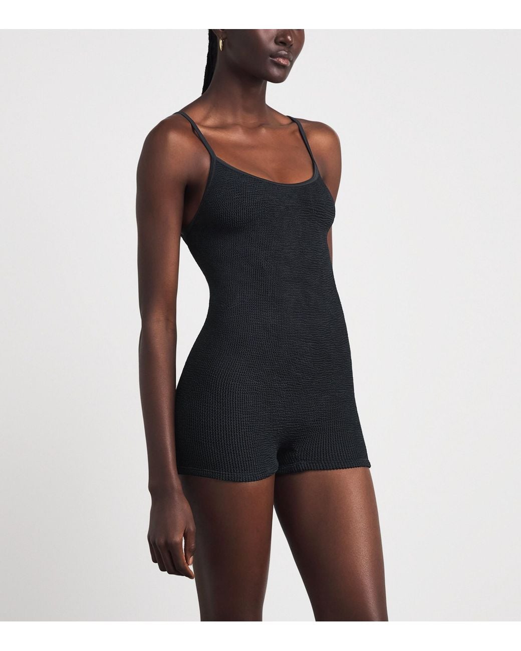 Hunza G Black Pamela Playsuit