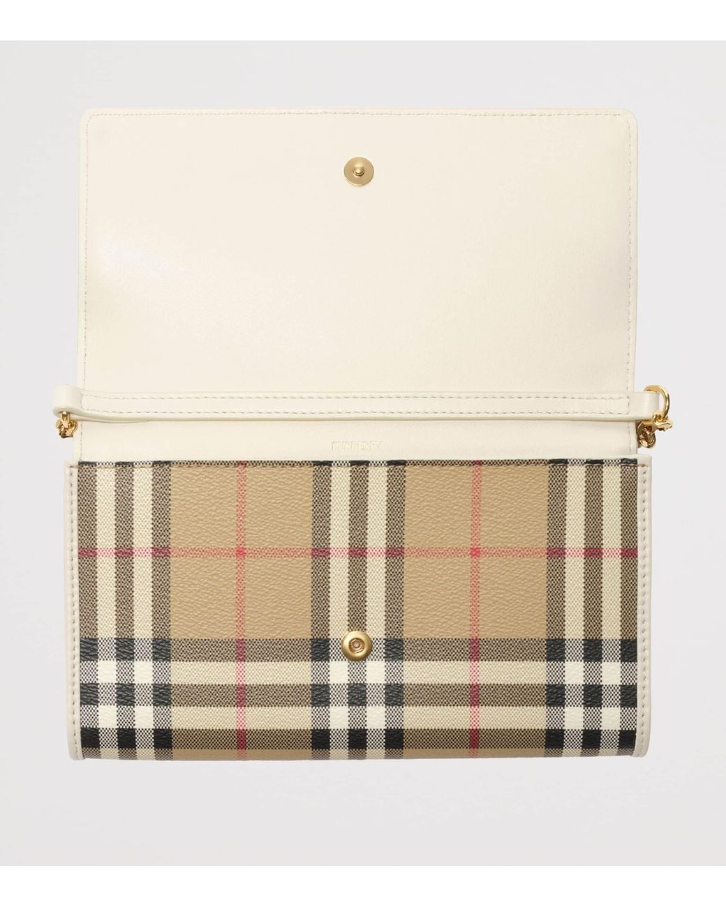 Burberry Natural Check Chain Wallet