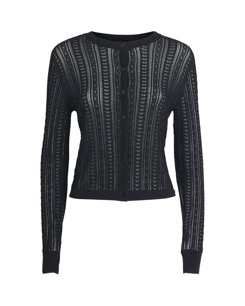 Anine Bing Blue Open-Knit Moni Cardigan