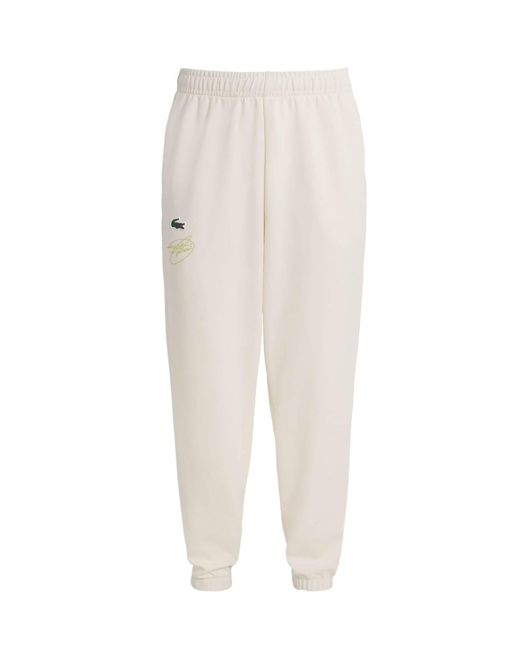 Lacoste White X Novak Djokovic Tennis Cuffed Sweatpants for men