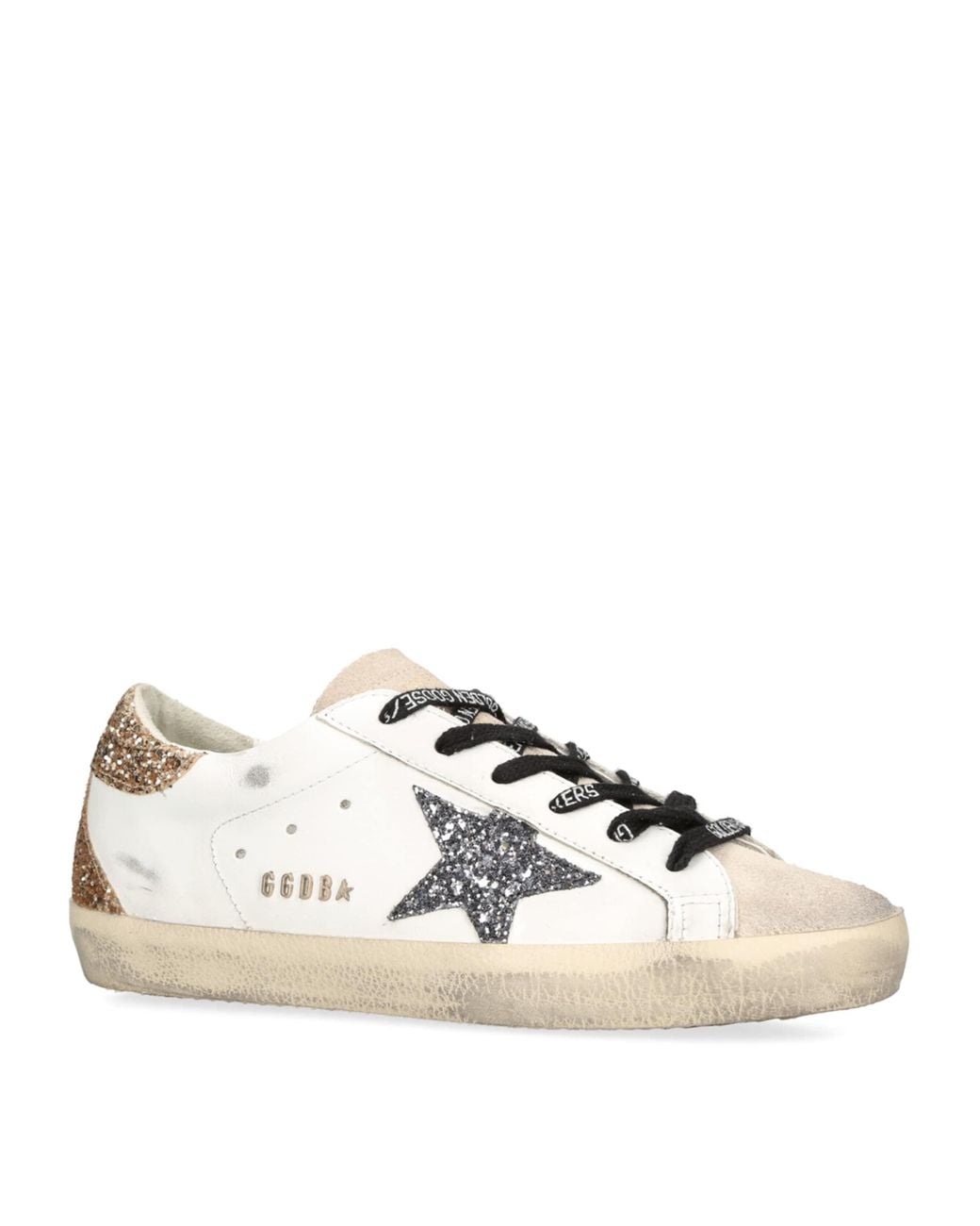 Golden Goose Deluxe Brand Natural Super-Star 82532 Leather Low-Top Trainers