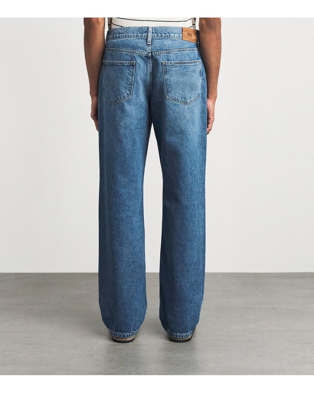 PAIGE Blue Doheny Relaxed Straight Jeans for men