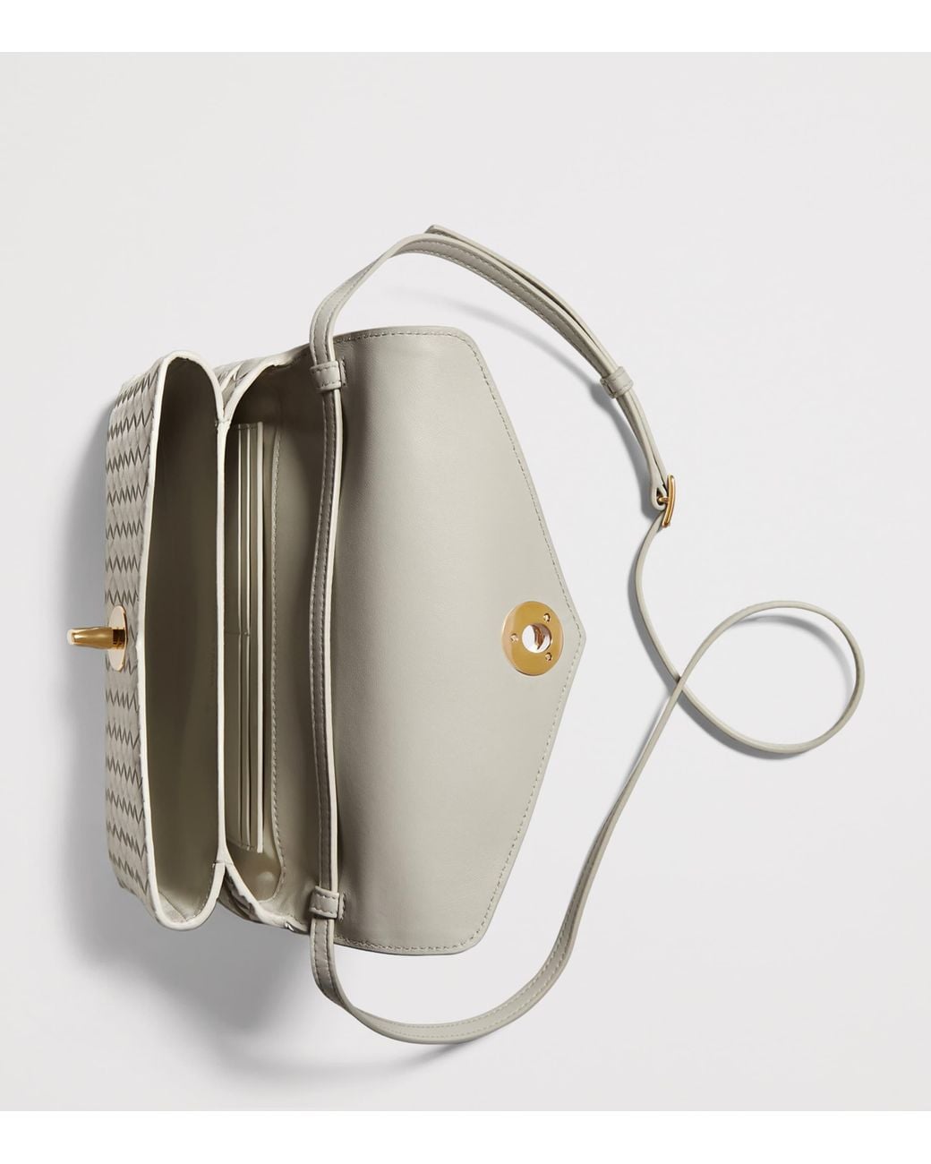 Bottega Veneta Metallic Leather Knot Lock Top-Handle Bag