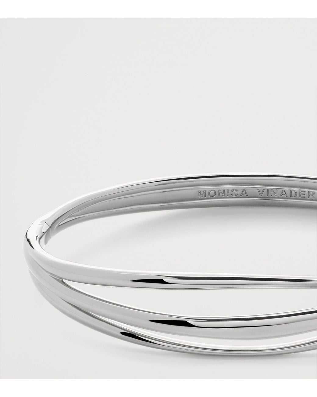 Monica Vinader Metallic Sterling Nura Wrap Bangle