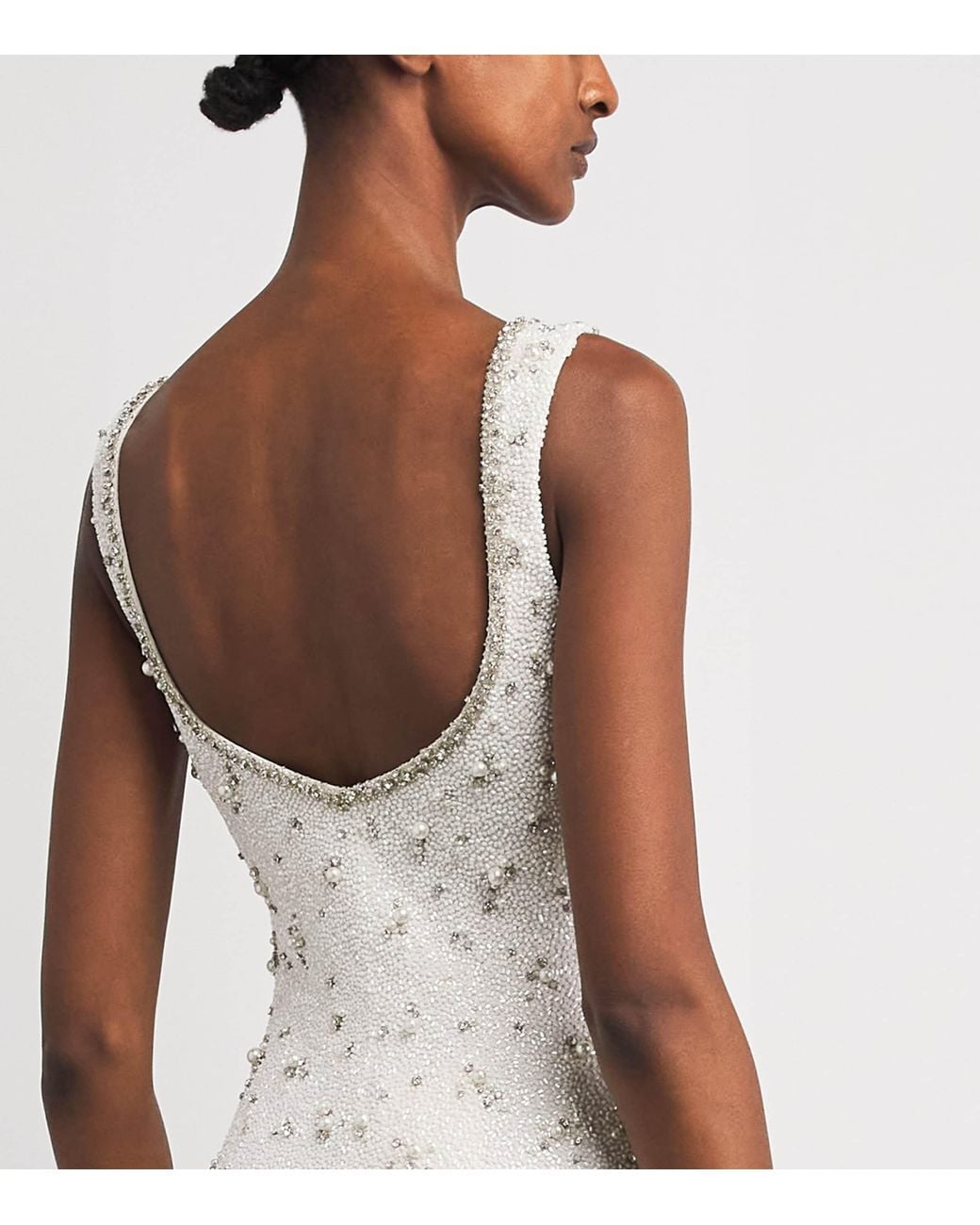 Clio Peppiatt White Bridal Crystal Gown