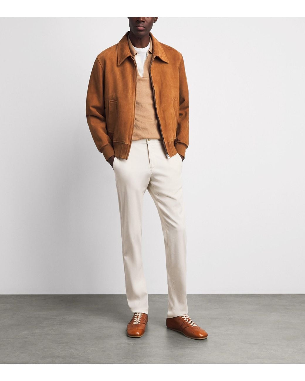 Marco Pescarolo Natural Charm-Detail Chinos for men