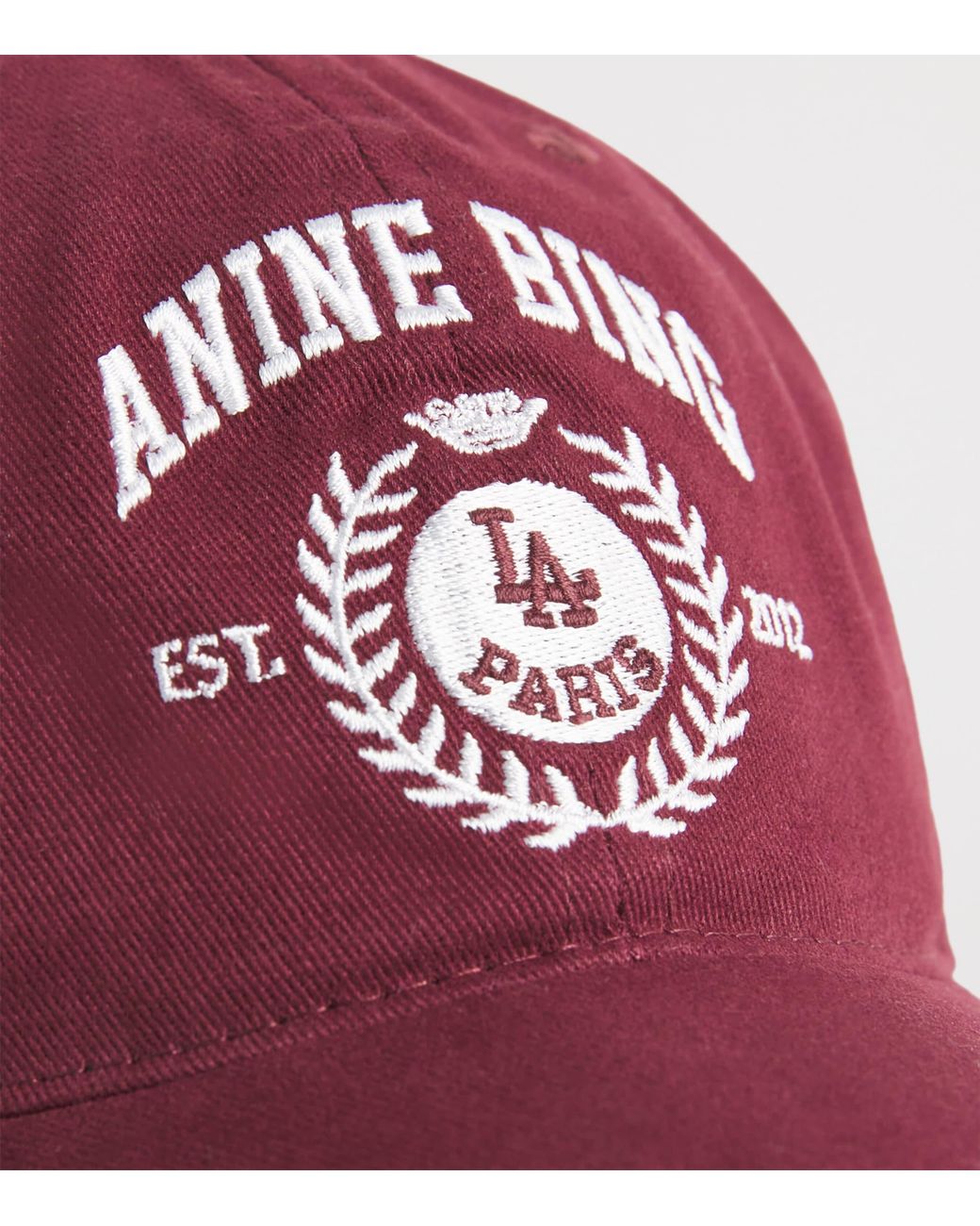 Anine Bing Embroidered Jeremy Baseball Cap