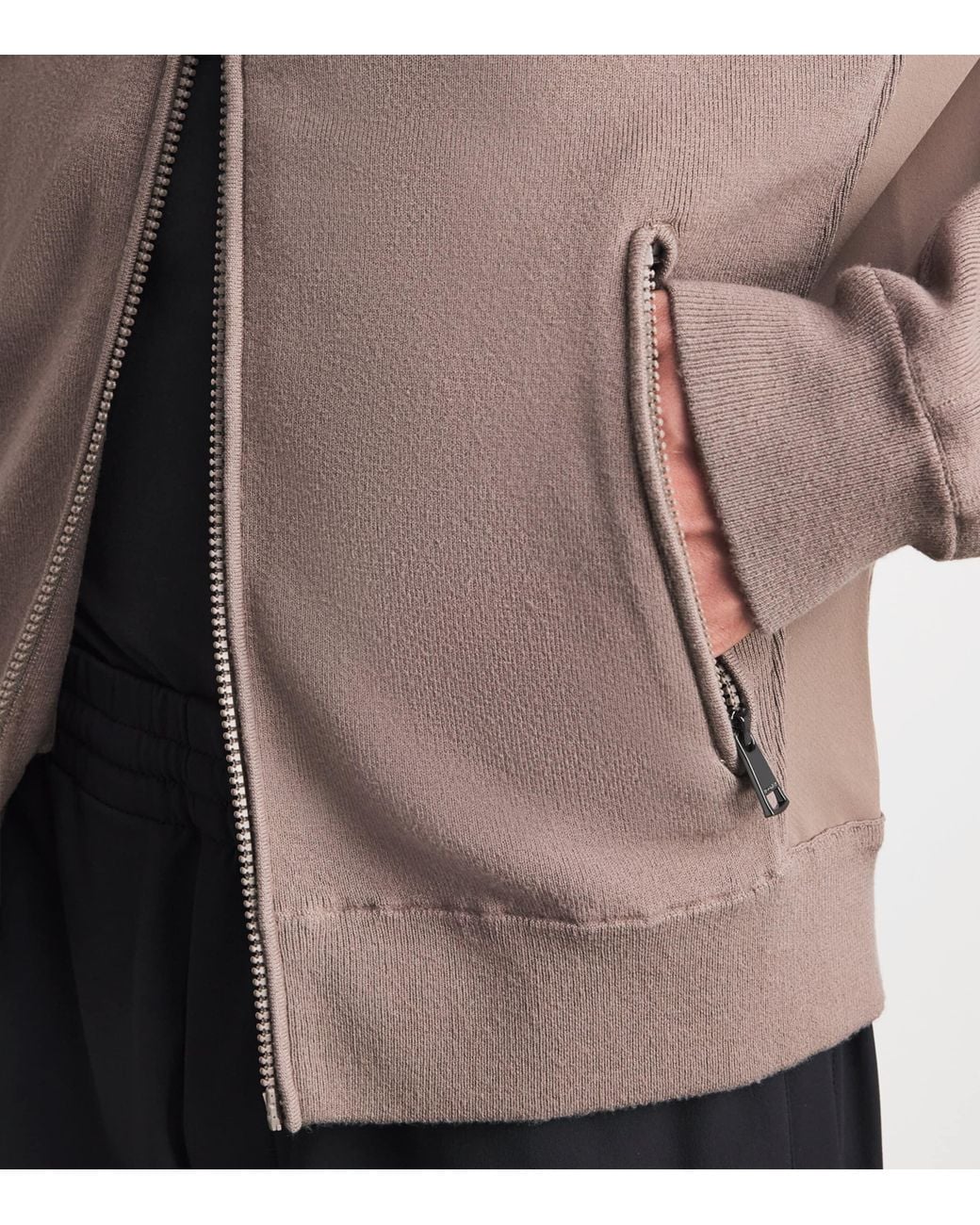 Bogner Brown Zip-Up Mark Sweatshirt for men
