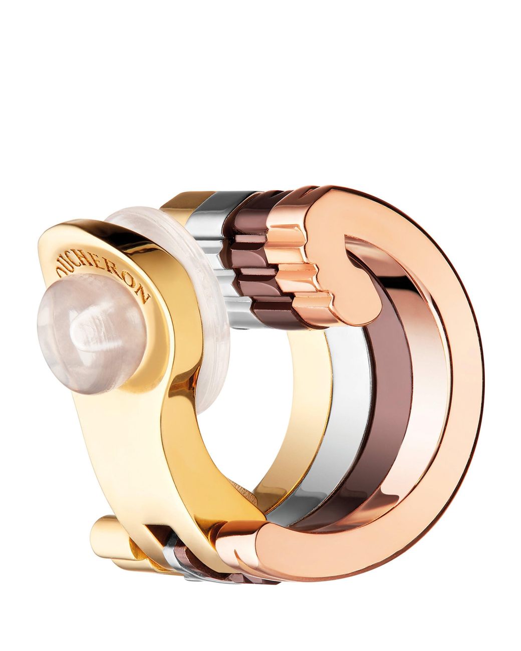 Boucheron Metallic Mixed And Diamond Quatre Classique Single Ear Clip
