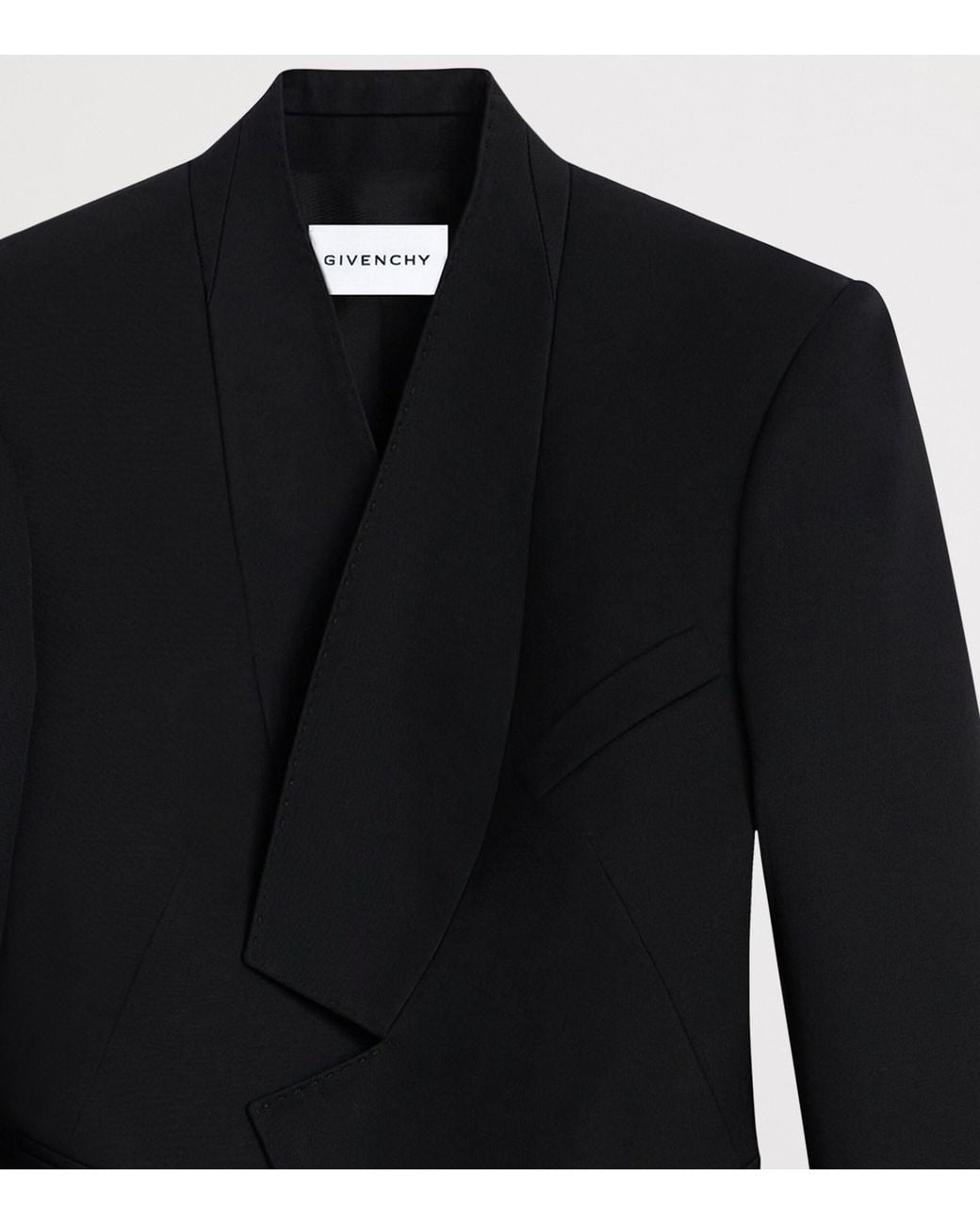 Givenchy Black Wool Reverse Blazer