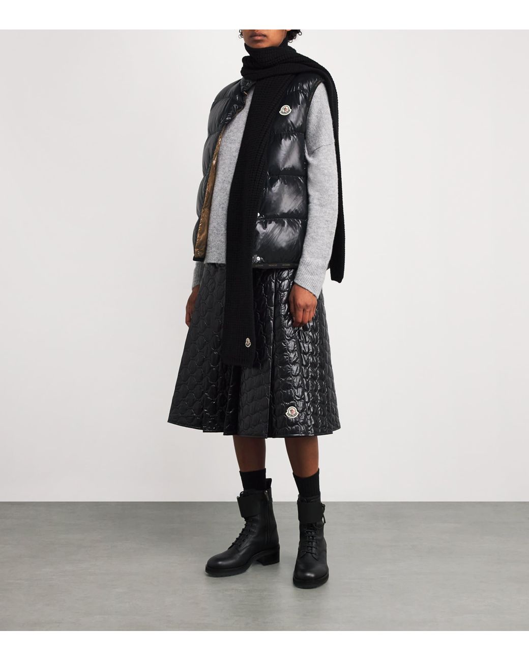 Moncler Black Down Badia Gilet