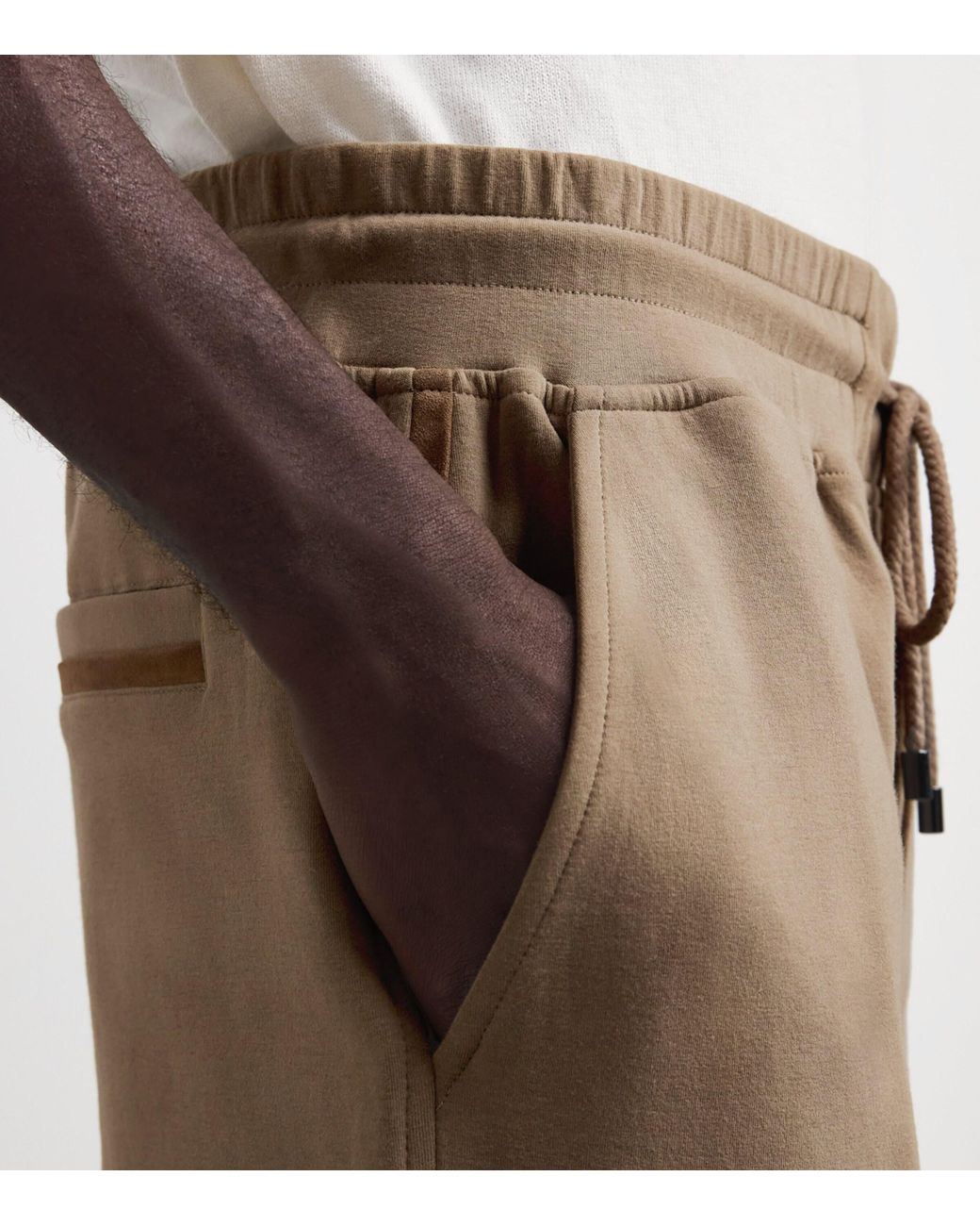 Pal Zileri Natural Cotton-Blend Drawstring Sweatpants for men