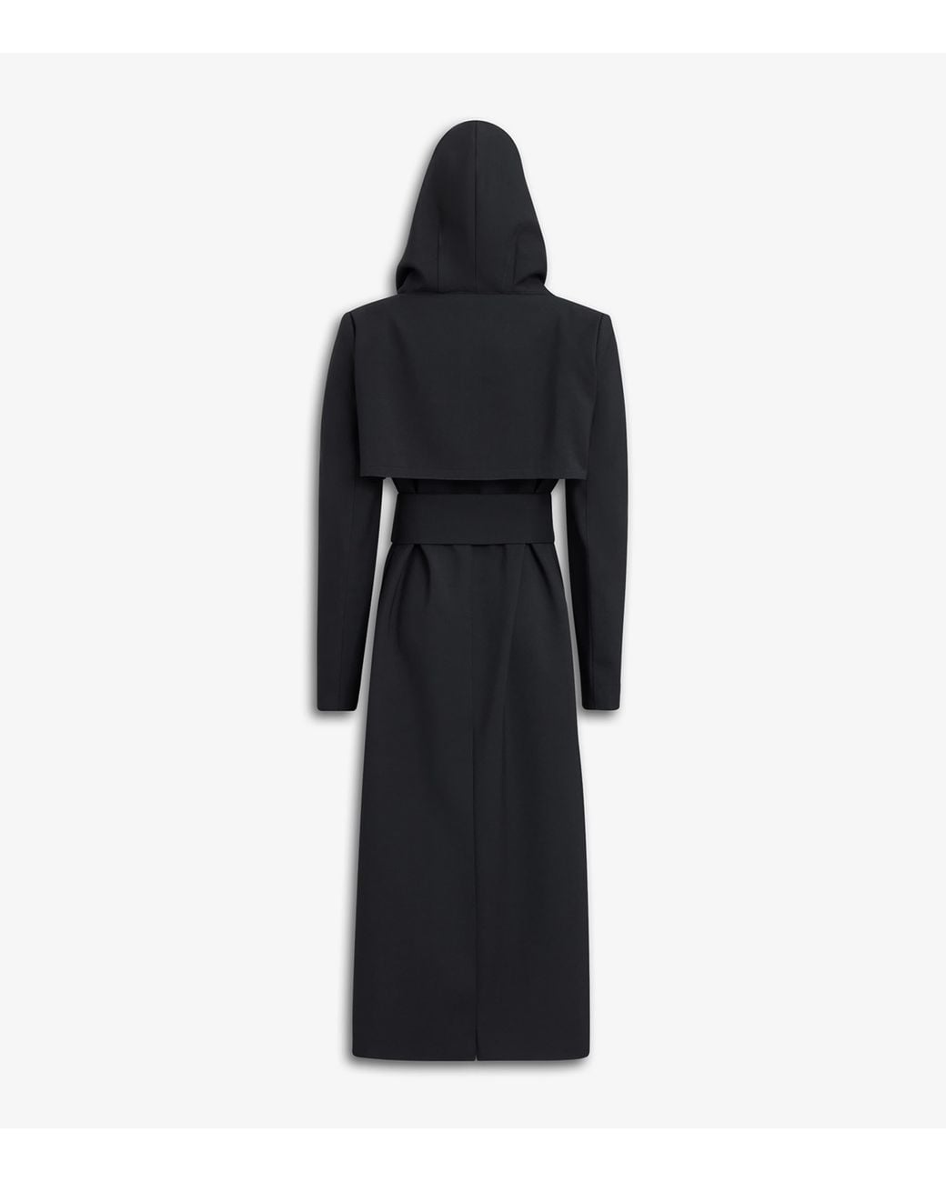 Alaïa Black Wool-Blend Tailored Coat
