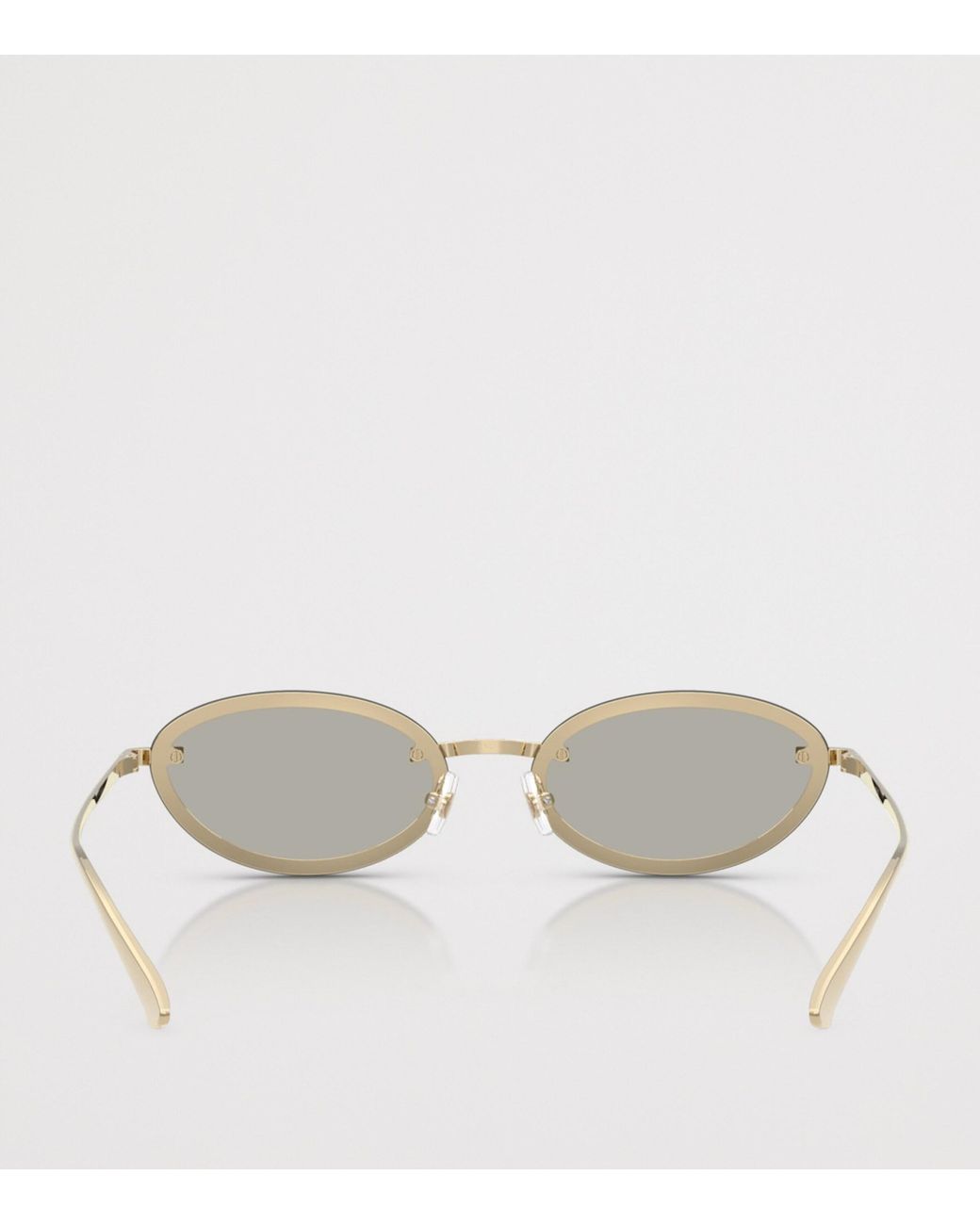 Jimmy Choo Gray Oval Sunglasses