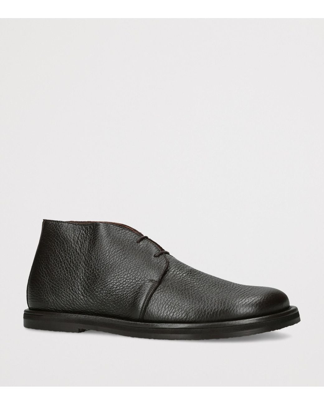 Studio Nicholson Black Grained Leather Woodrow Boots for men