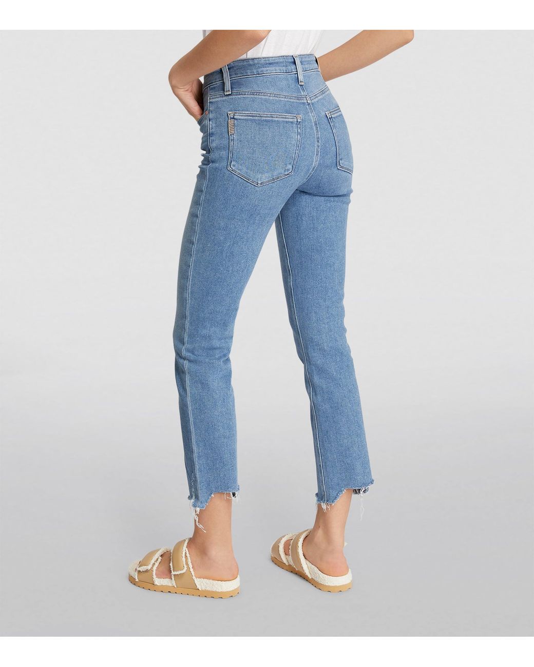 PAIGE Blue Cindy Slim Hem Jean