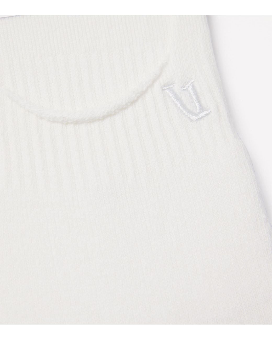 vuori White No Show Performance Socks for men