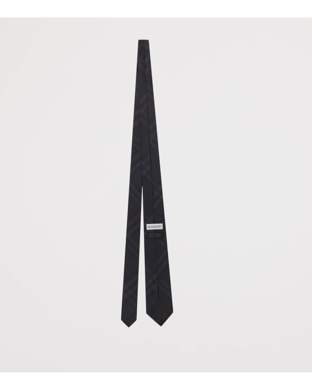 Burberry Blue Silk Check Tie for men