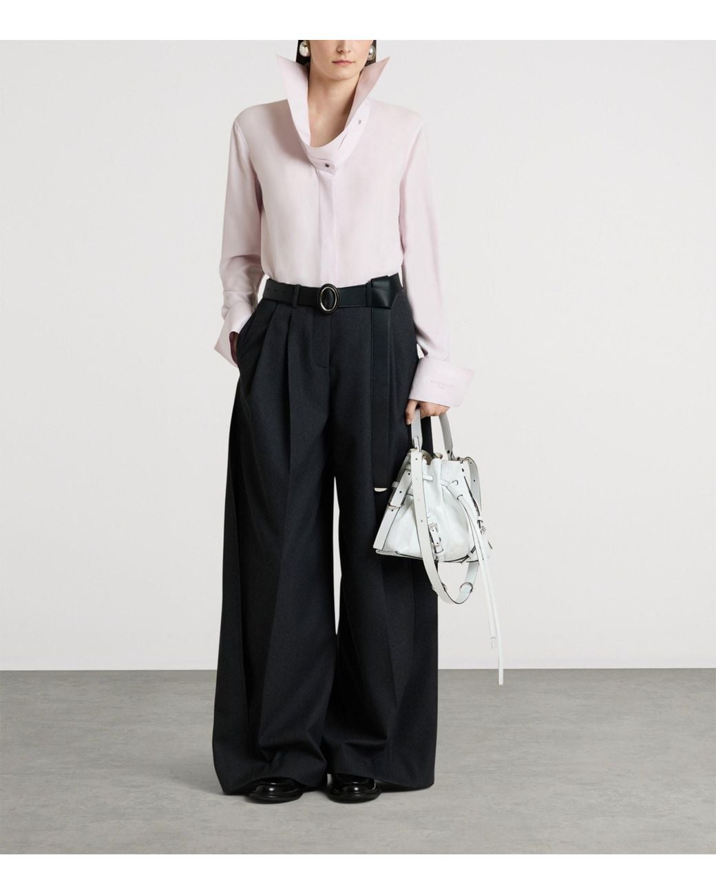 Givenchy Pink Silk Reverse-Collar Shirt
