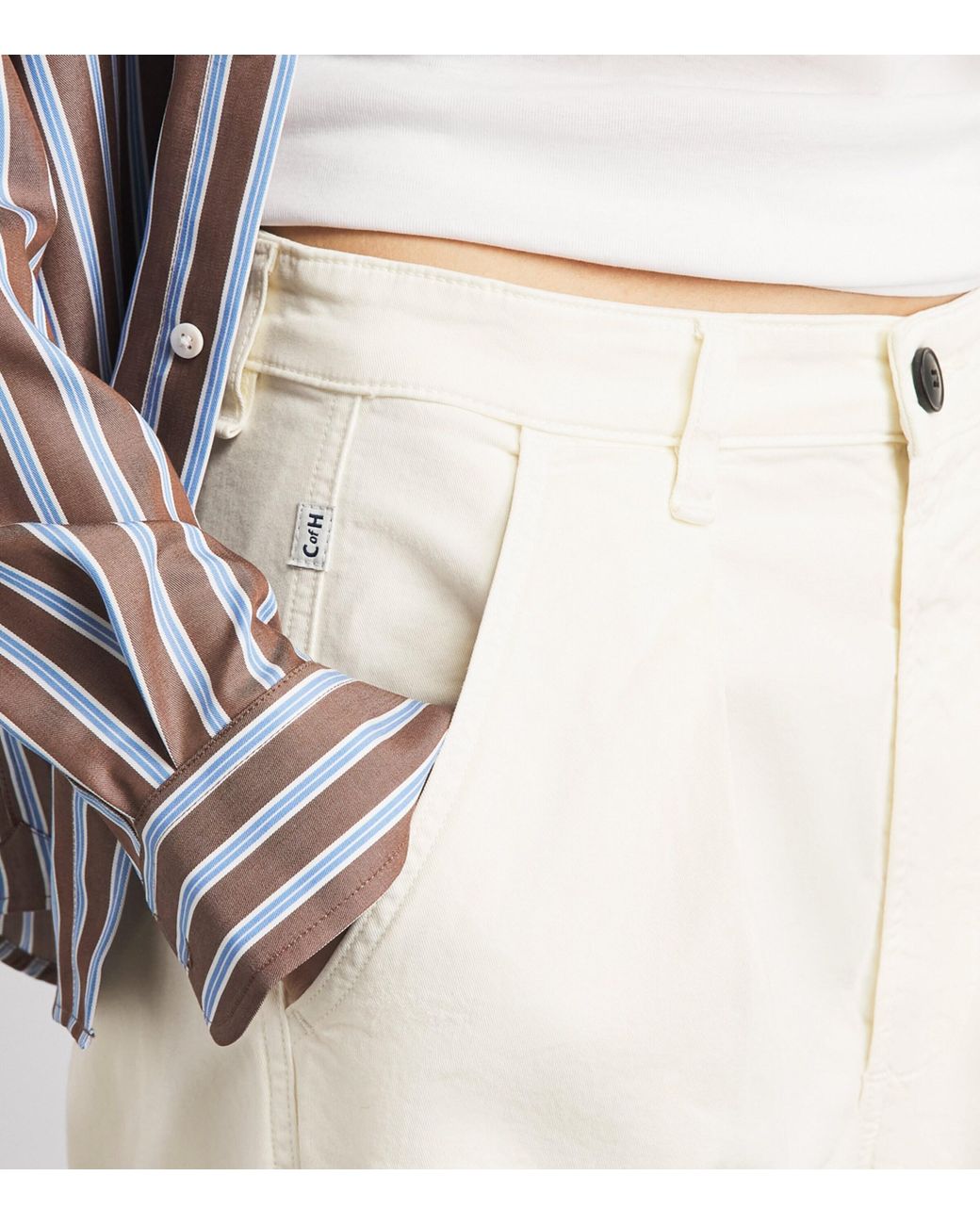 Citizens of Humanity White Organic Cotton Flight Trousers for men